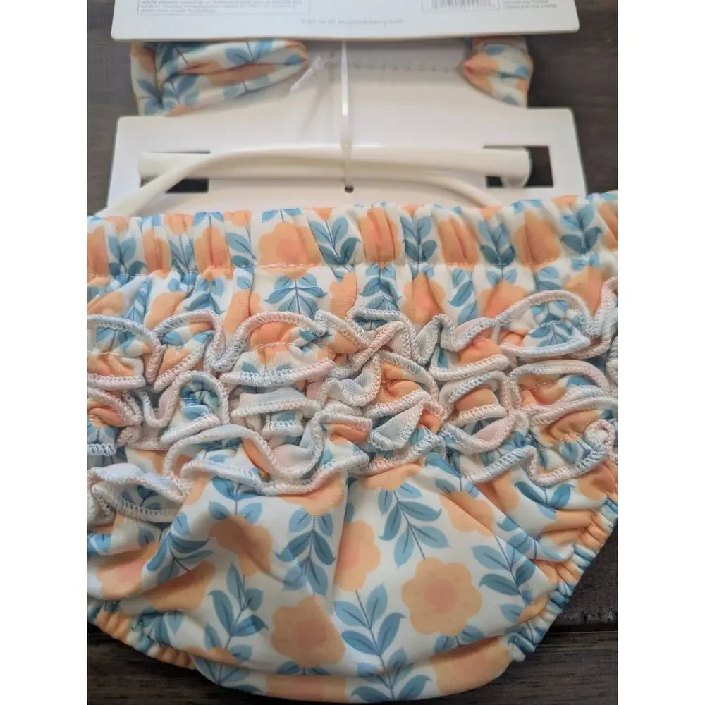Milkberry Baby Girl 3 Pc Floral Set Headband Sunglasses Diaper Swim Cover 0 3 Mo